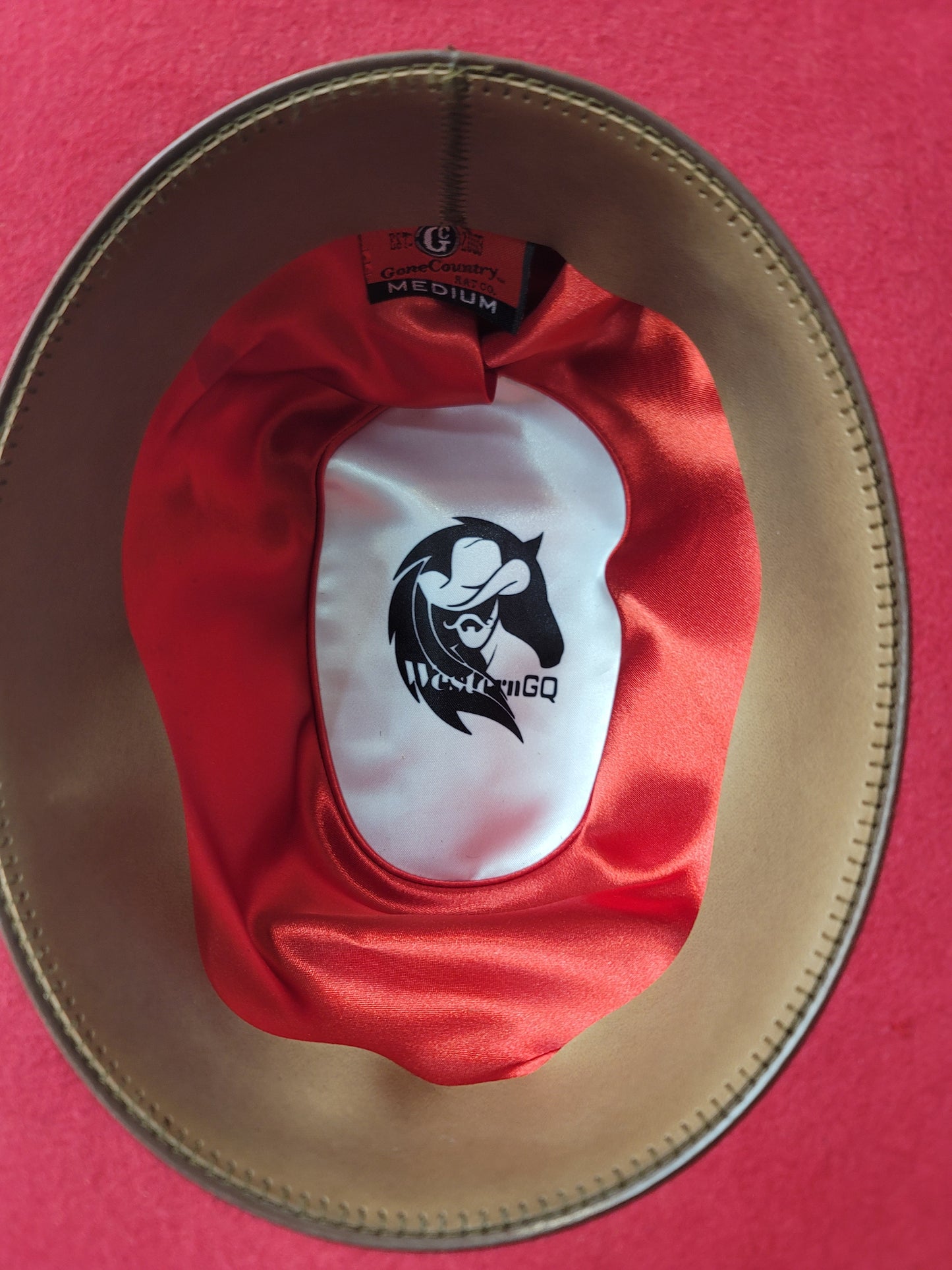 Western GQ Red Cashmere Bull Riders