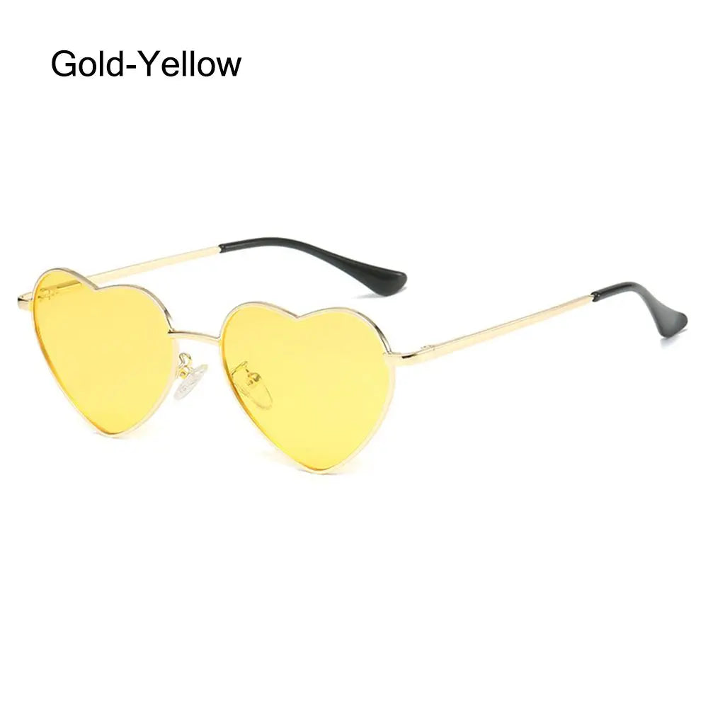 Western GQ Fashion Retro Heart Shaped Sunglasses UV 400 Outdoor Goggles