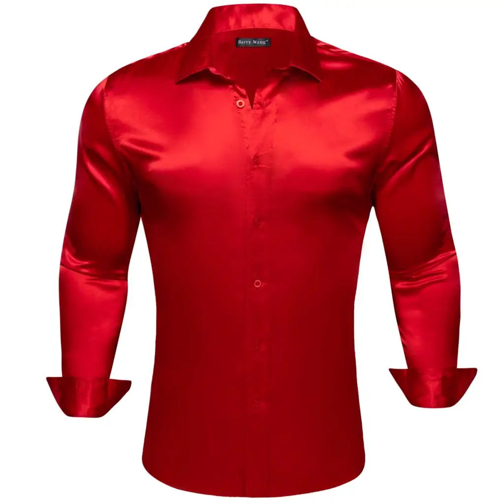 Designer Men Slim Fit Silk Shirts