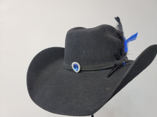 Custom Black WGQ Big Sky Black 5X Wool Cashmere