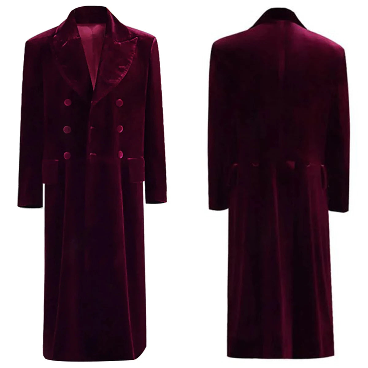 Burgundy Velvet Coat