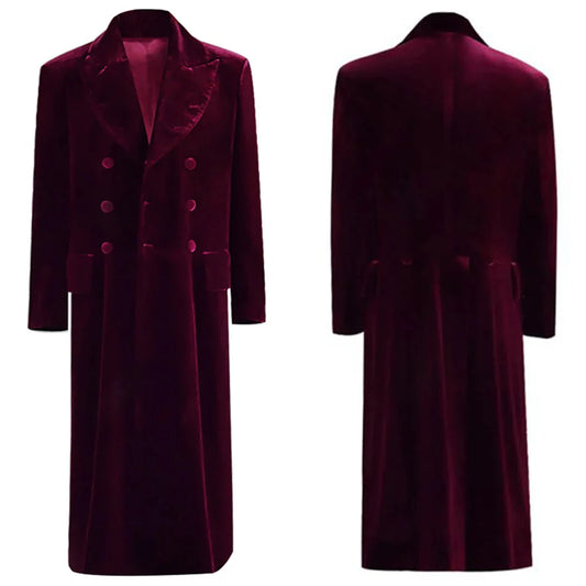 Burgundy Velvet Coat