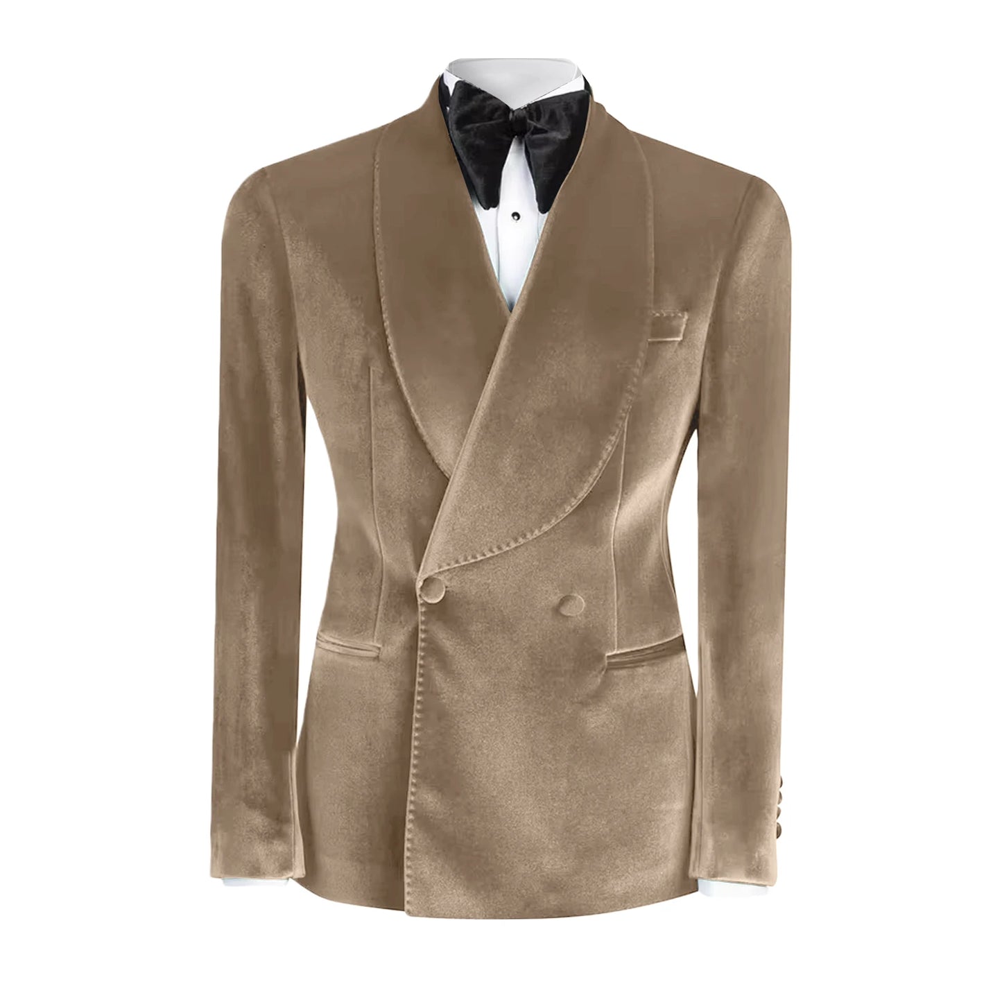 Western GQ Luxury Velvet Double Breasted Jacket