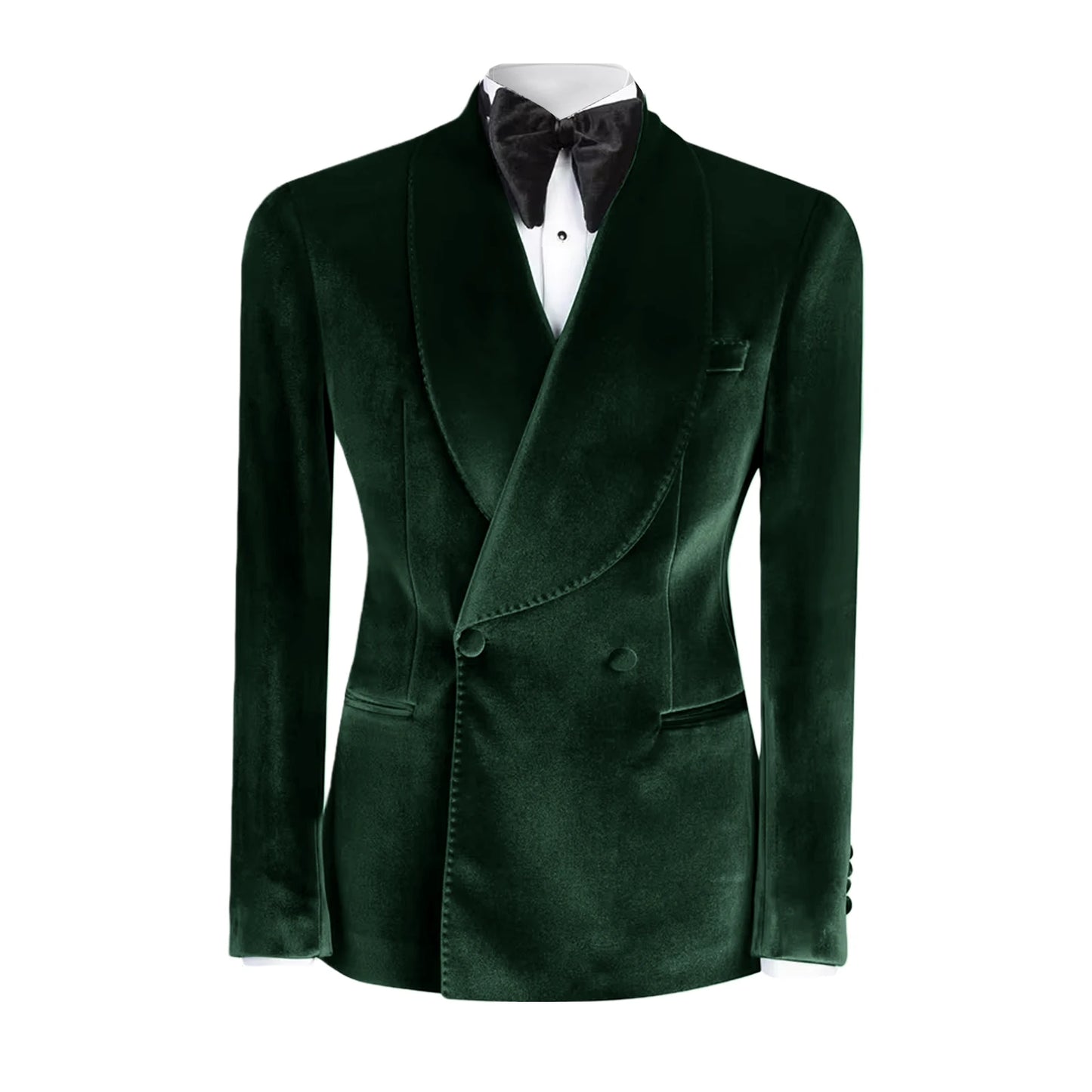 Western GQ Luxury Velvet Double Breasted Jacket