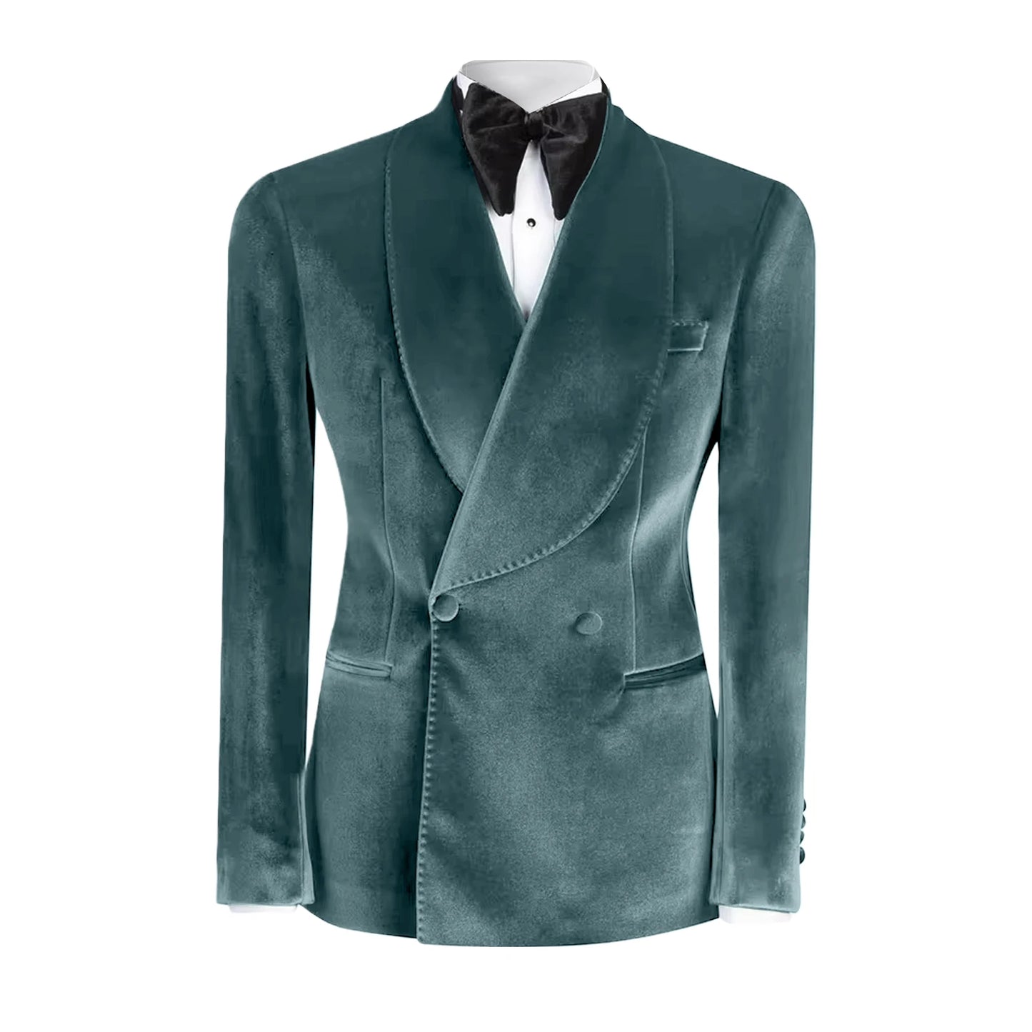 Western GQ Luxury Velvet Double Breasted Jacket