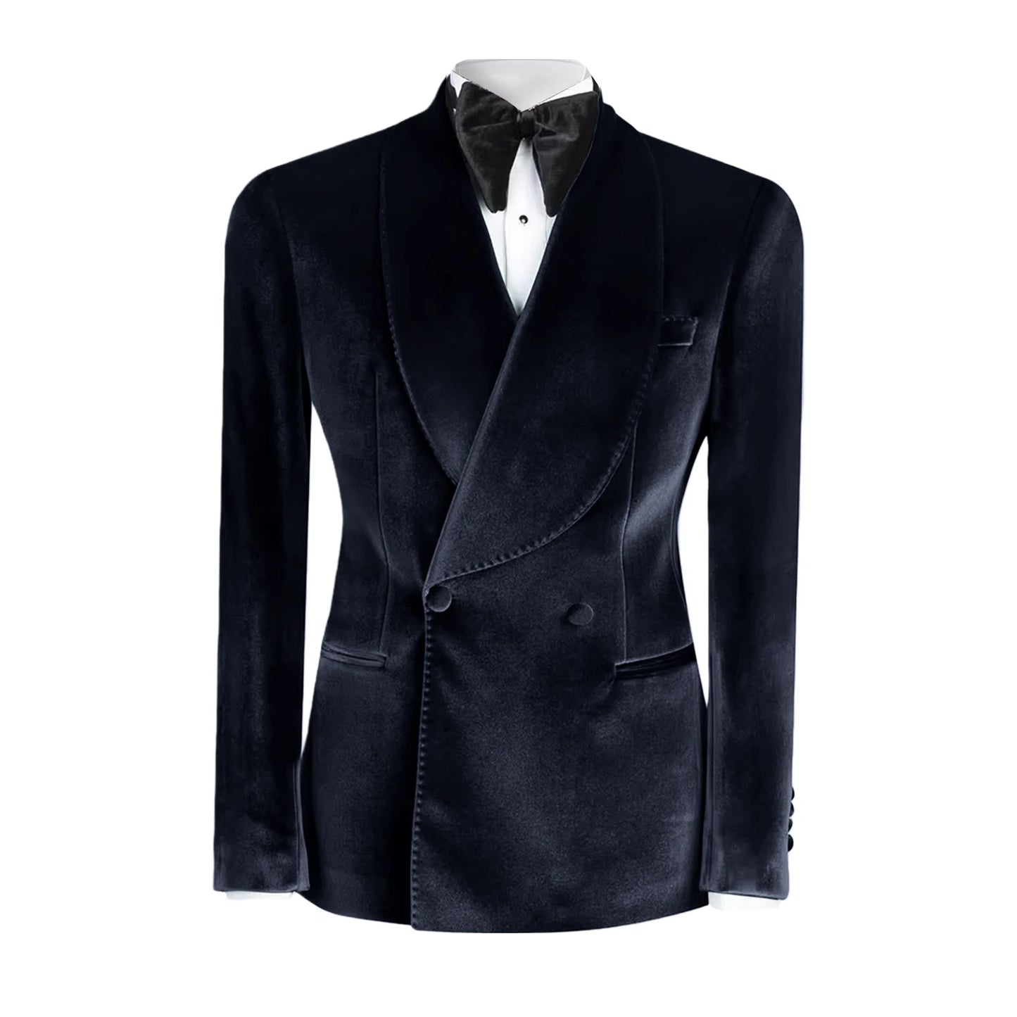Western GQ Luxury Velvet Double Breasted Jacket
