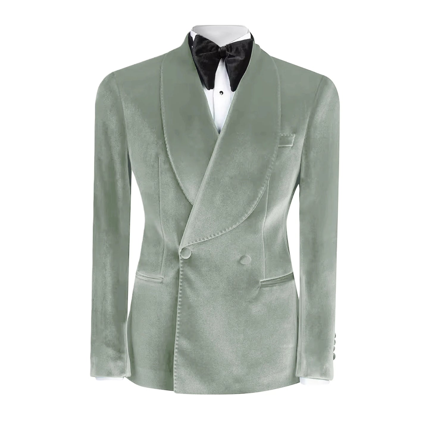 Western GQ Luxury Velvet Double Breasted Jacket