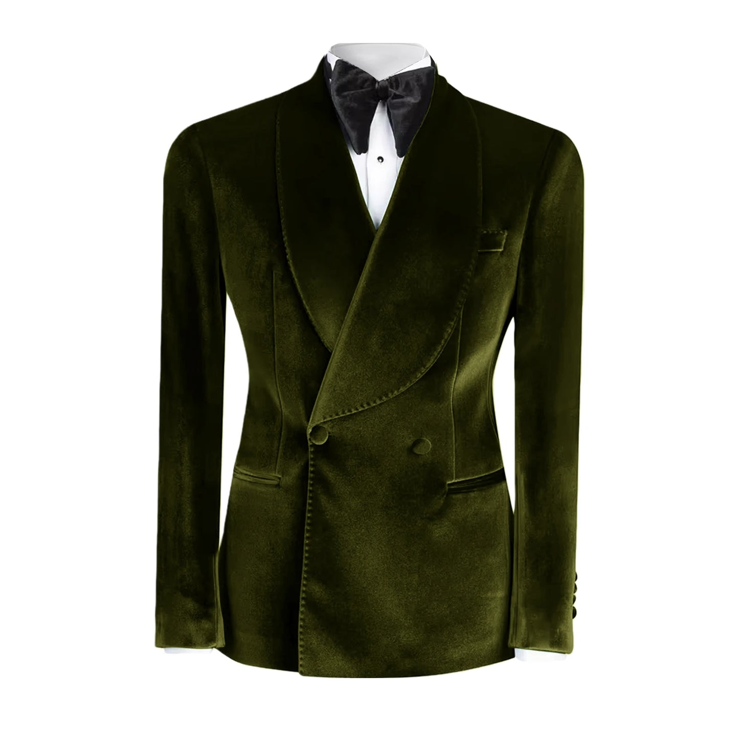 Western GQ Luxury Velvet Double Breasted Jacket