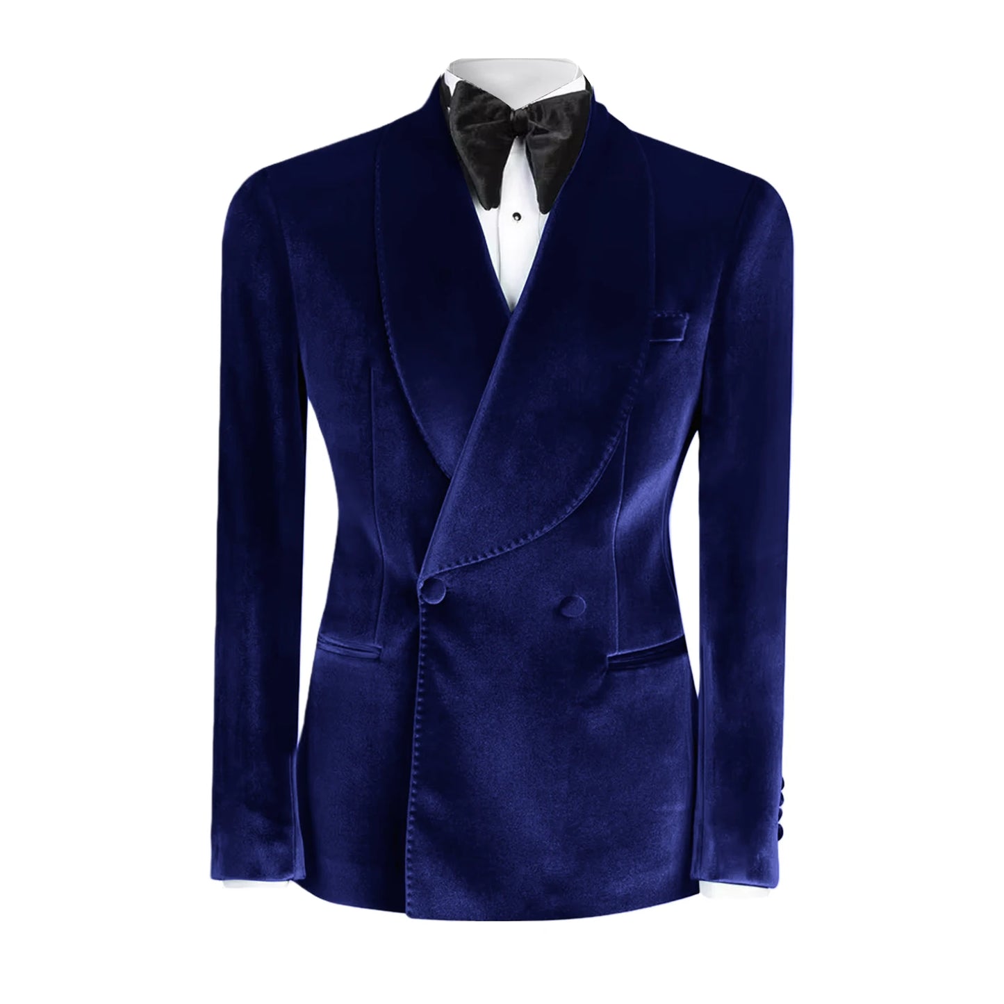 Western GQ Luxury Velvet Double Breasted Jacket