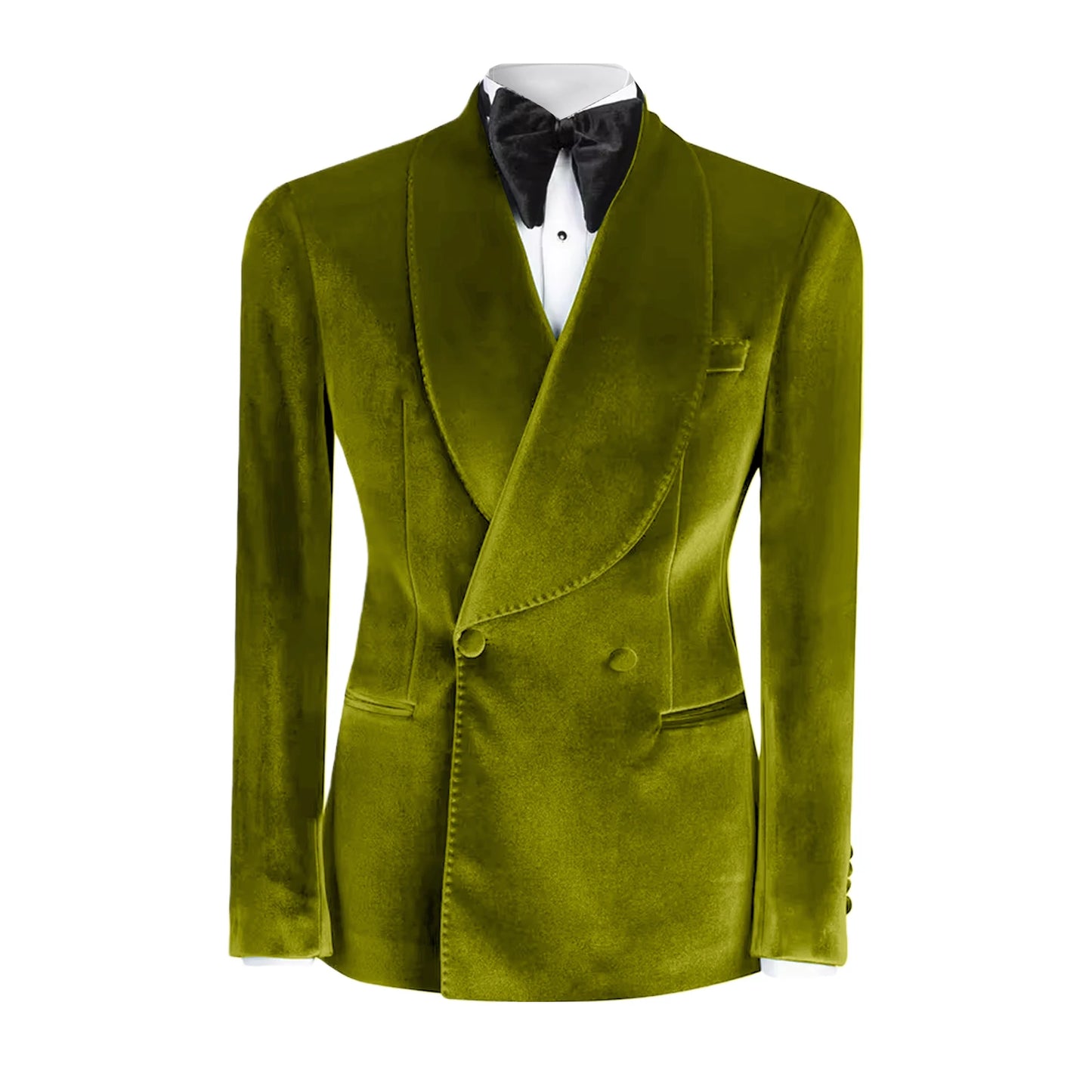 Western GQ Luxury Velvet Double Breasted Jacket
