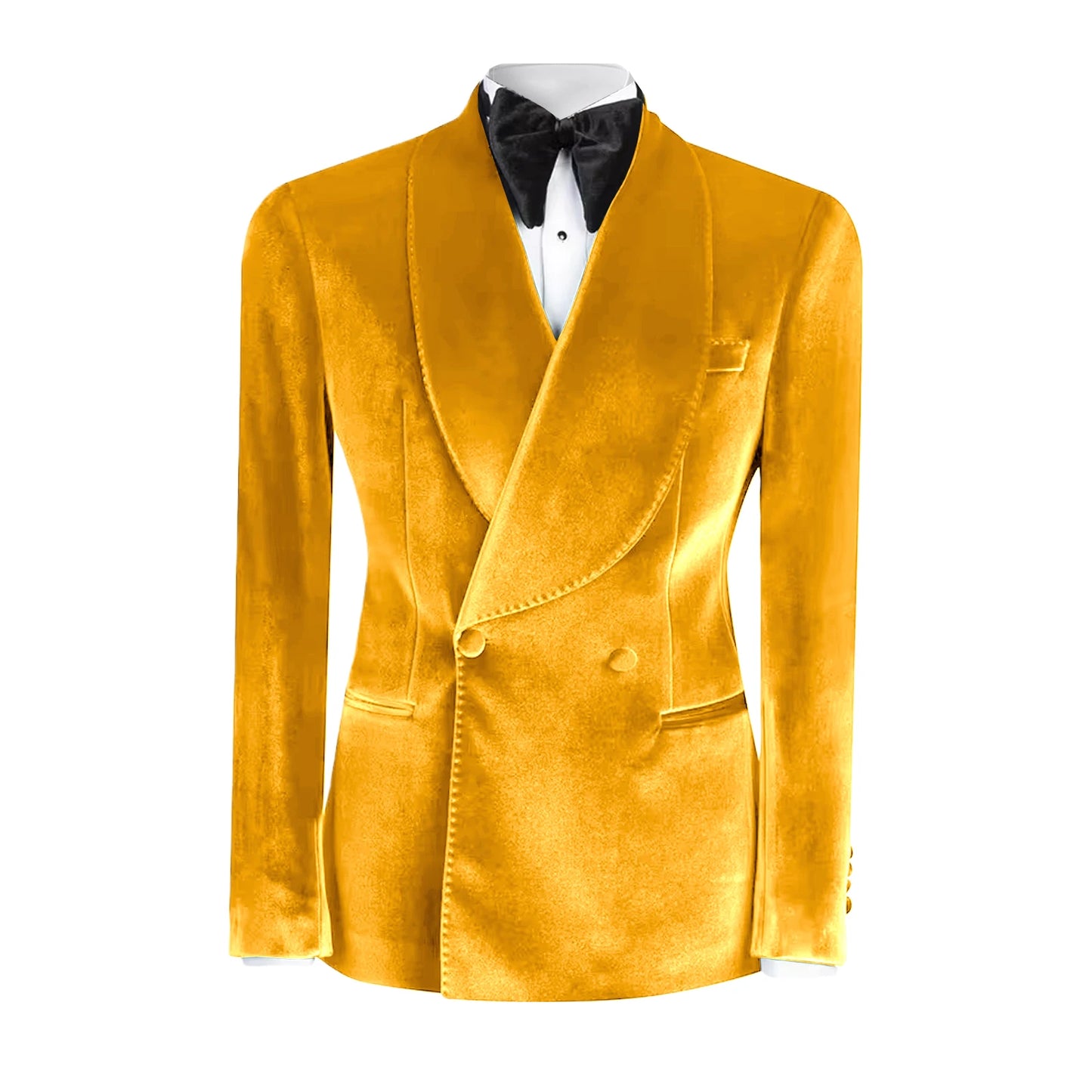 Western GQ Luxury Velvet Double Breasted Jacket