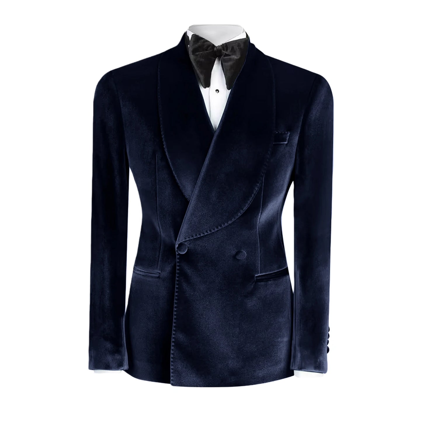 Western GQ Luxury Velvet Double Breasted Jacket