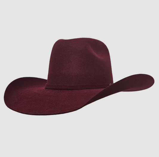 Western GQ Burgundy 5X Cashmere Bull Rider