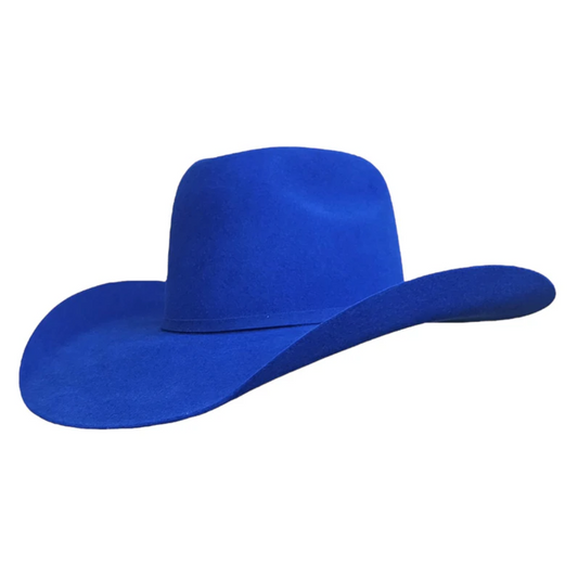 Western GQ 5x Royal Blue Cashmere Bull Riders