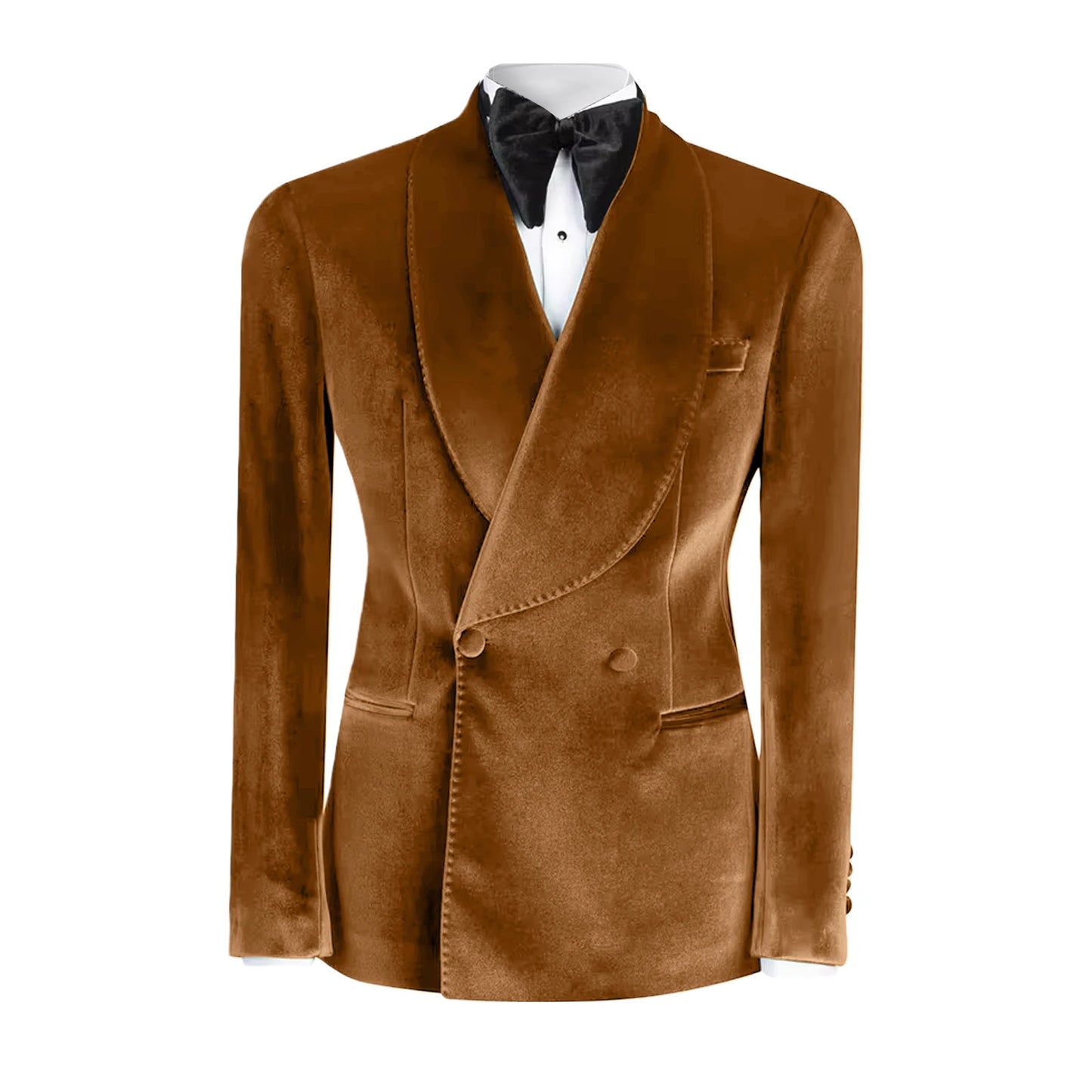 Western GQ Luxury Velvet Double Breasted Jacket